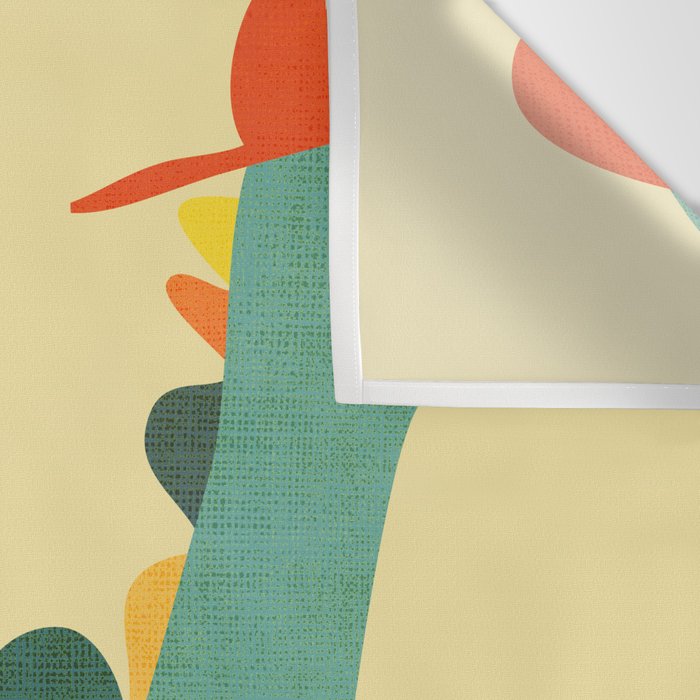 Dinosaur on retro skateboard Wall Tapestry Gallery Image 3