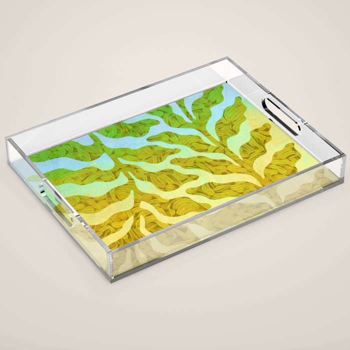 Abstract Tropical Botanical Dream Acrylic Tray Gallery Image 1