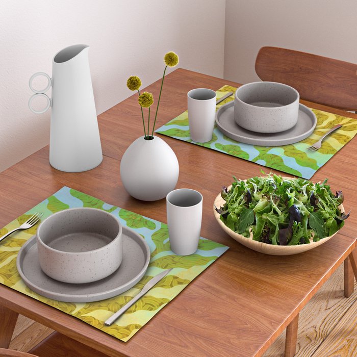 Abstract Tropical Botanical Dream Placemat Gallery Image 2
