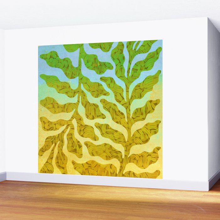 Abstract Tropical Botanical Dream Wall Mural Gallery Image 2