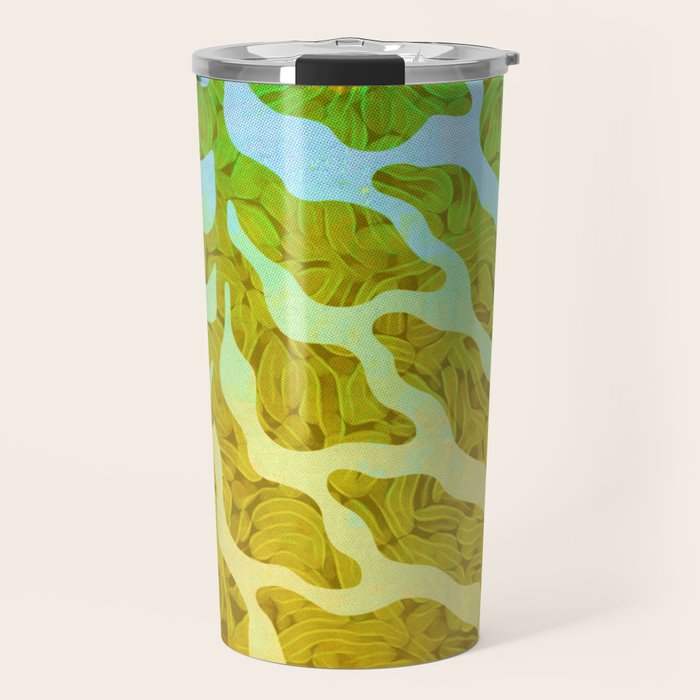 Abstract Tropical Botanical Dream Travel Mug Gallery Image 1