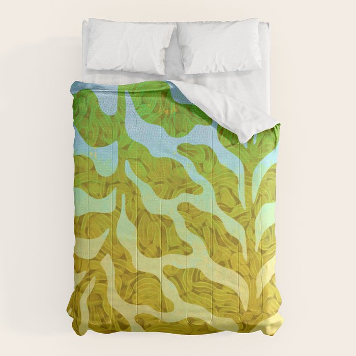 Abstract Tropical Botanical Dream Comforter Gallery Image 6