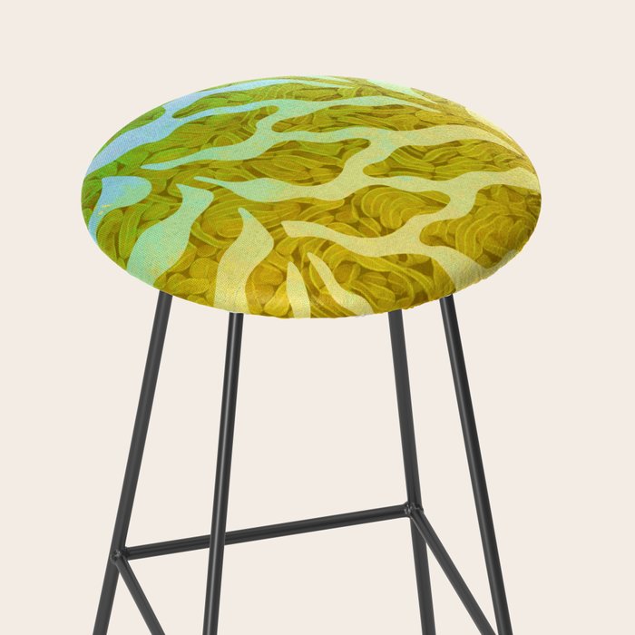 Abstract Tropical Botanical Dream Stool Gallery Image 2