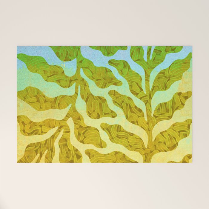 Abstract Tropical Botanical Dream Welcome Mat Gallery Image 1