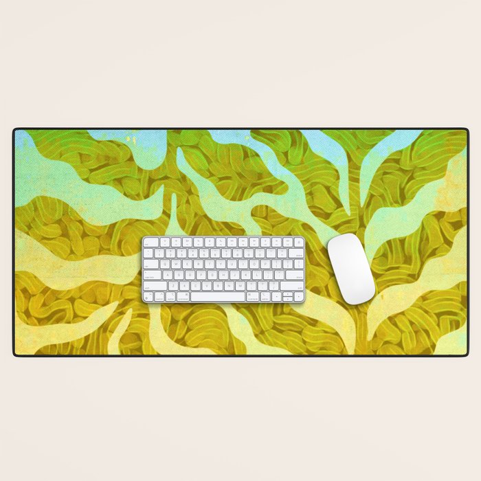 Abstract Tropical Botanical Dream Desk Mat Gallery Image 1