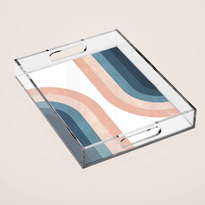 70s Rainbow Acrylic Tray Gallery Image 1