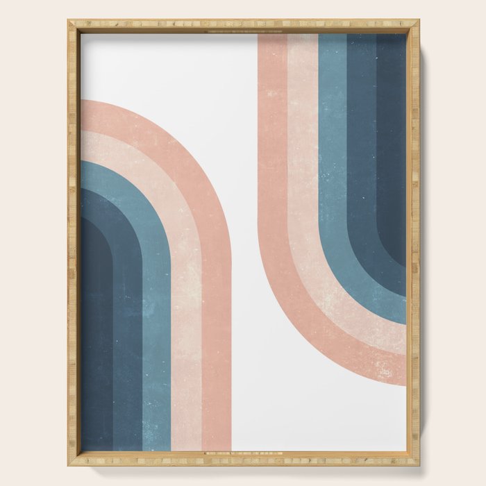 70s Rainbow Serving Tray Gallery Image 1