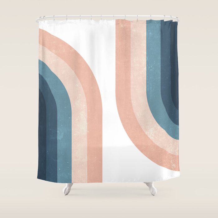 70s Rainbow Shower Curtain Gallery Image 1