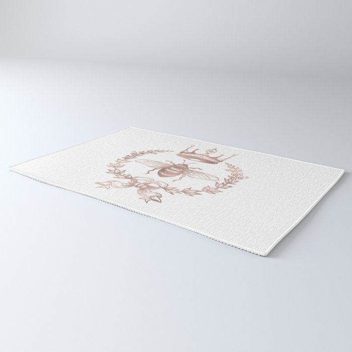 Queen Bee in Rose Gold Pink Rug Gallery Image 3