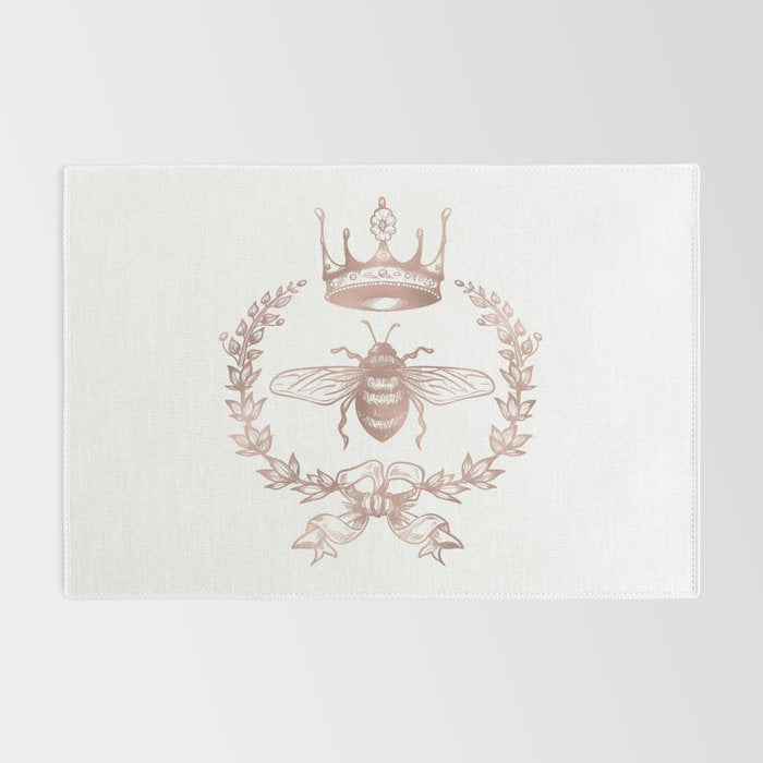 Queen Bee in Rose Gold Pink Rug Gallery Image 2
