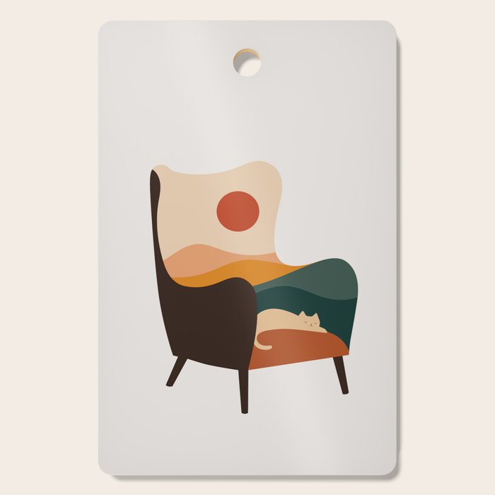Cat Landscape 75 Cutting Board Gallery Image 1