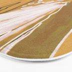 Magic Wildflowers / Yellow & Green Bath Mat Gallery Image 3