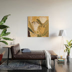 Magic Wildflowers / Yellow & Green Wood Wall Art Gallery Image 2