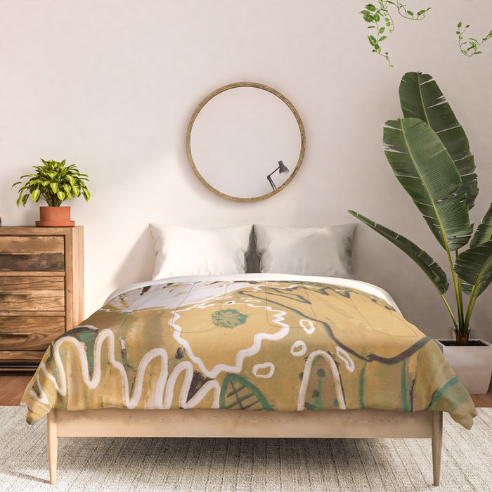 Magic Wildflowers / Yellow & Green Comforter Gallery Image 3