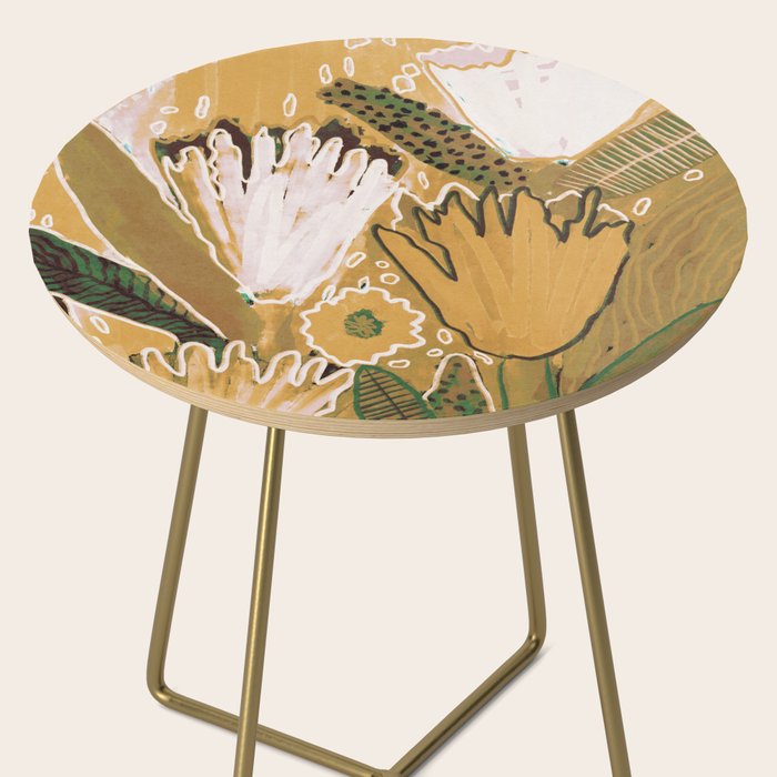 Magic Wildflowers / Yellow & Green Side Table Gallery Image 2