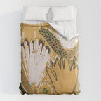 Magic Wildflowers / Yellow & Green Duvet Cover Gallery Image 6