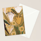 Magic Wildflowers / Yellow & Green Stationery Card Gallery Image 2