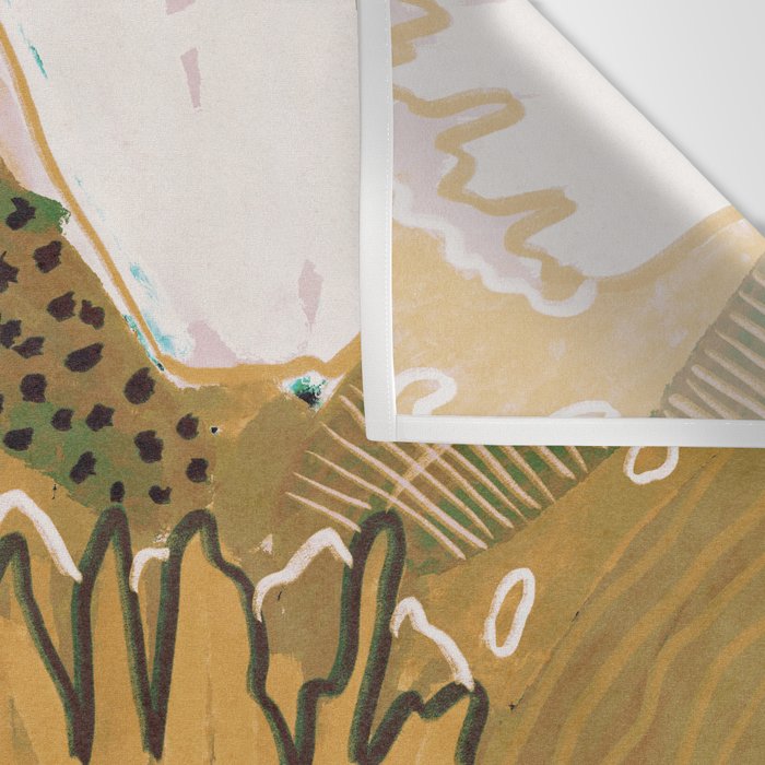 Magic Wildflowers / Yellow & Green Wall Tapestry Gallery Image 3