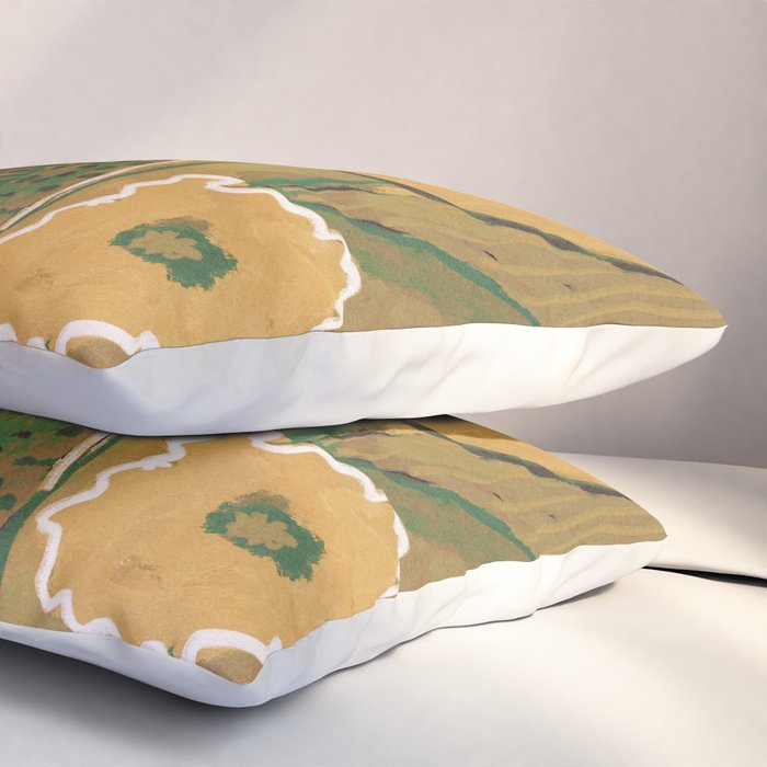 Magic Wildflowers / Yellow & Green Pillow Sham Gallery Image 3