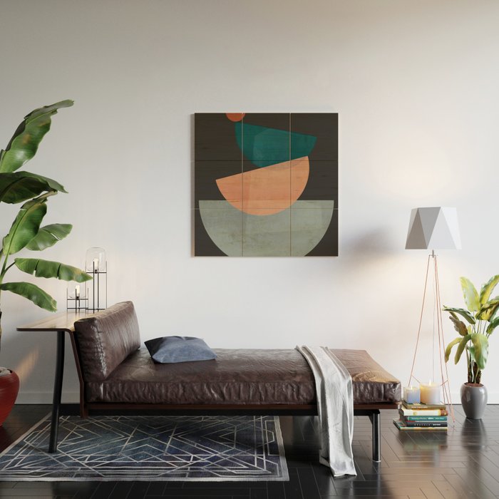Modern Abstract Art 14 Wood Wall Art Gallery Image 2