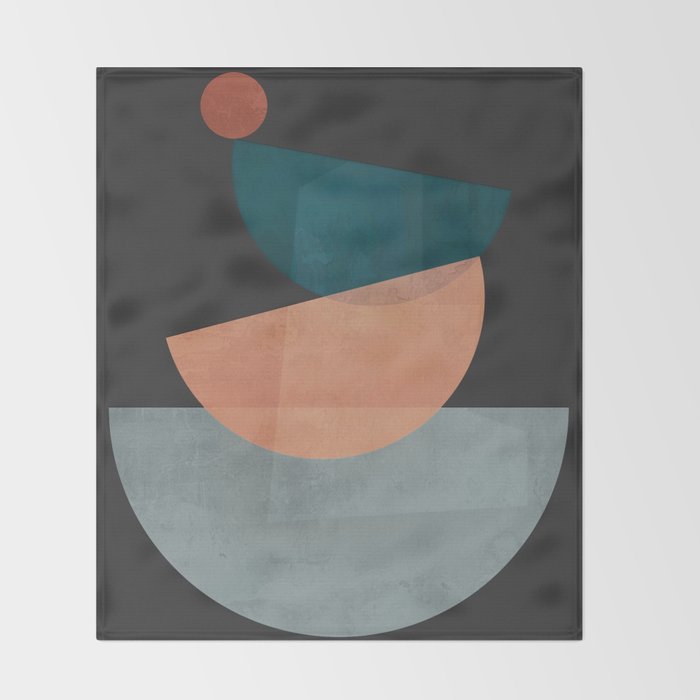 Modern Abstract Art 14 Throw Blanket Gallery Image 2