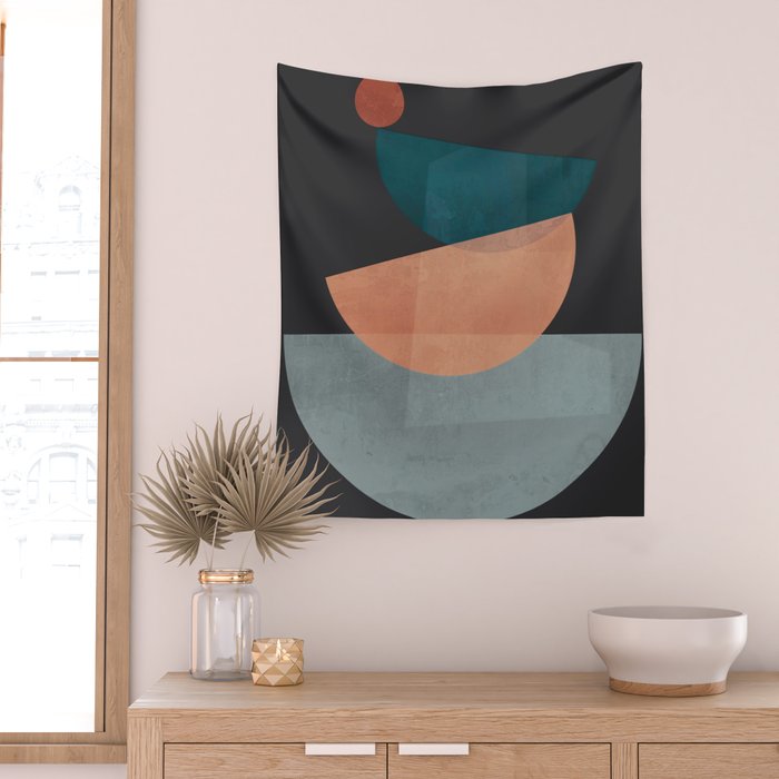 Modern Abstract Art 14 Wall Tapestry Gallery Image 2