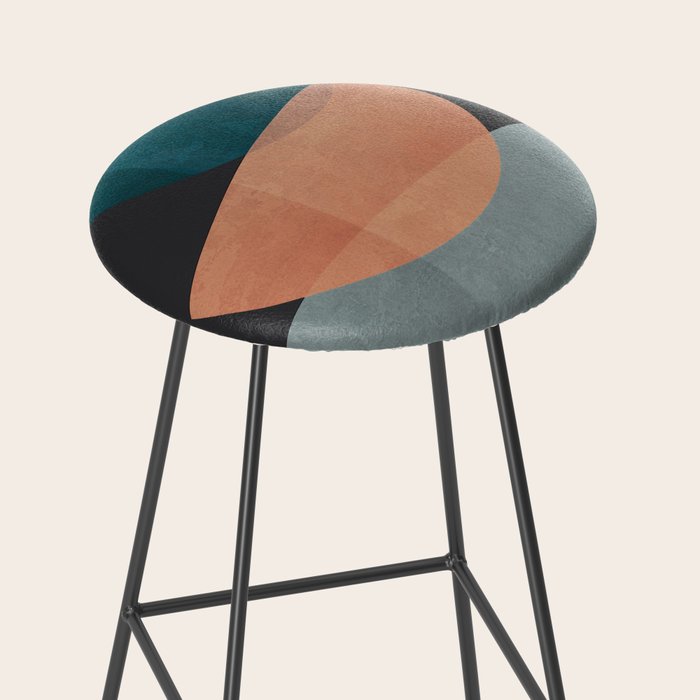 Modern Abstract Art 14 Stool Gallery Image 2