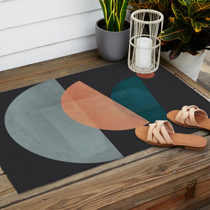 Modern Abstract Art 14 Outdoor Rug Gallery Image 2