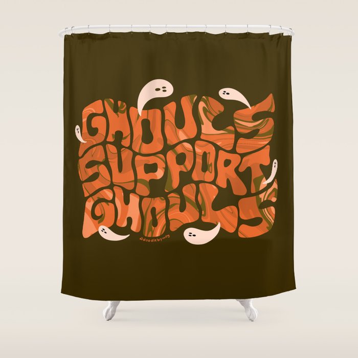 Ghouls Support Ghouls Shower Curtain Gallery Image 1