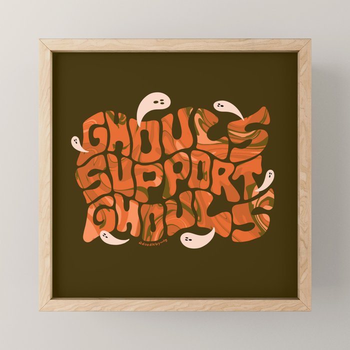 Ghouls Support Ghouls Mini Art Print Gallery Image 1