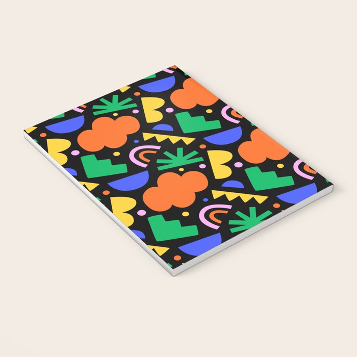 Creative colorful organic shape art pattern Notebook Gallery Image 3