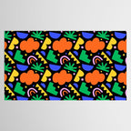 Creative colorful organic shape art pattern Tablecloth Gallery Image 2
