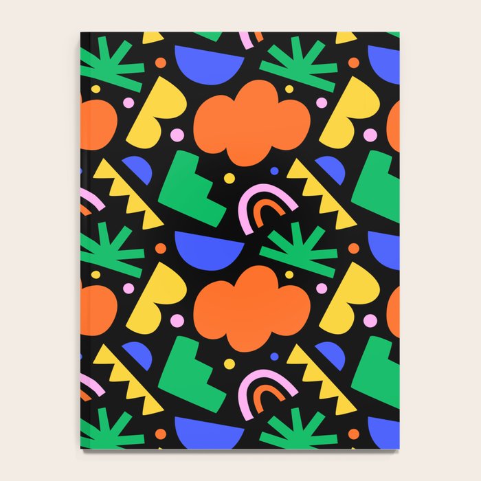 Creative colorful organic shape art pattern Notebook Gallery Image 4