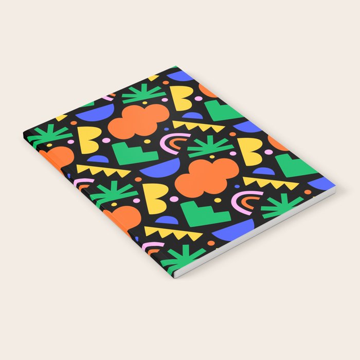 Creative colorful organic shape art pattern Notebook Gallery Image 1