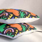 Creative colorful organic shape art pattern Pillow Sham Gallery Image 3