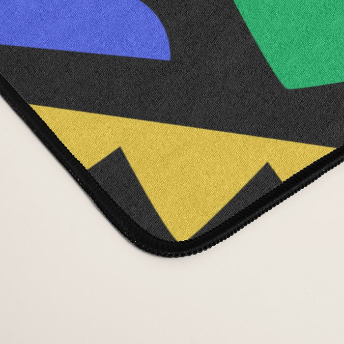 Creative colorful organic shape art pattern Desk Mat Gallery Image 4