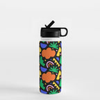 Creative colorful organic shape art pattern Water Bottle Gallery Image 1