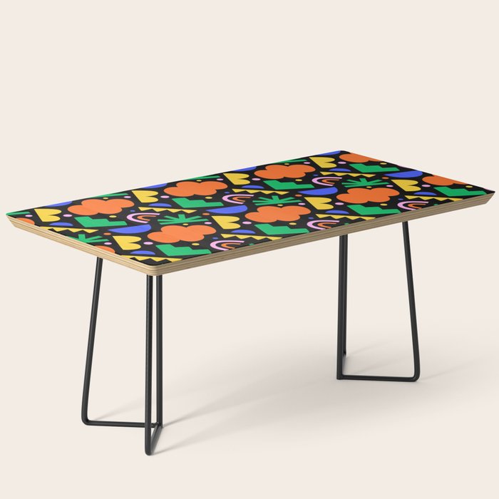 Creative colorful organic shape art pattern Coffee Table Gallery Image 1