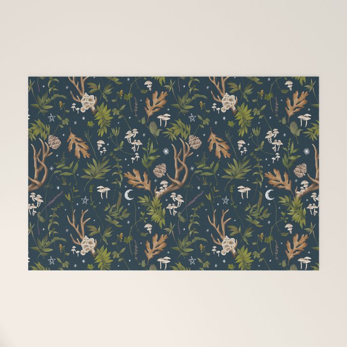 Whimsical Woodland Night Welcome Mat Gallery Image 1