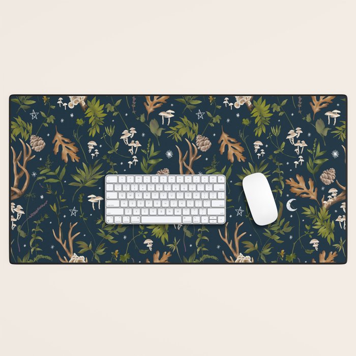 Whimsical Woodland Night Desk Mat Gallery Image 1