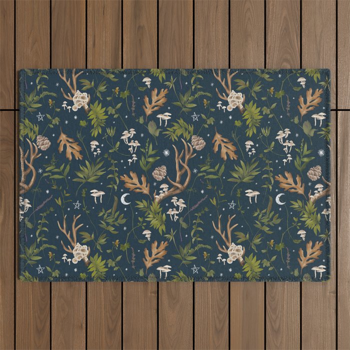 Whimsical Woodland Night Outdoor Rug Gallery Image 1