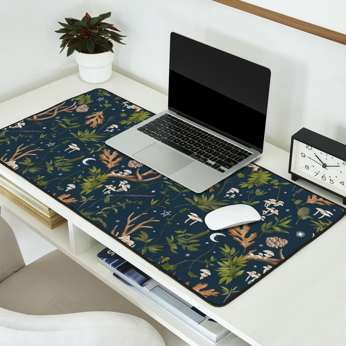 Whimsical Woodland Night Desk Mat Gallery Image 2