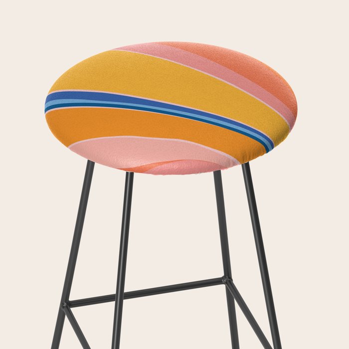 Bloom Abstract Floral Stool Gallery Image 2