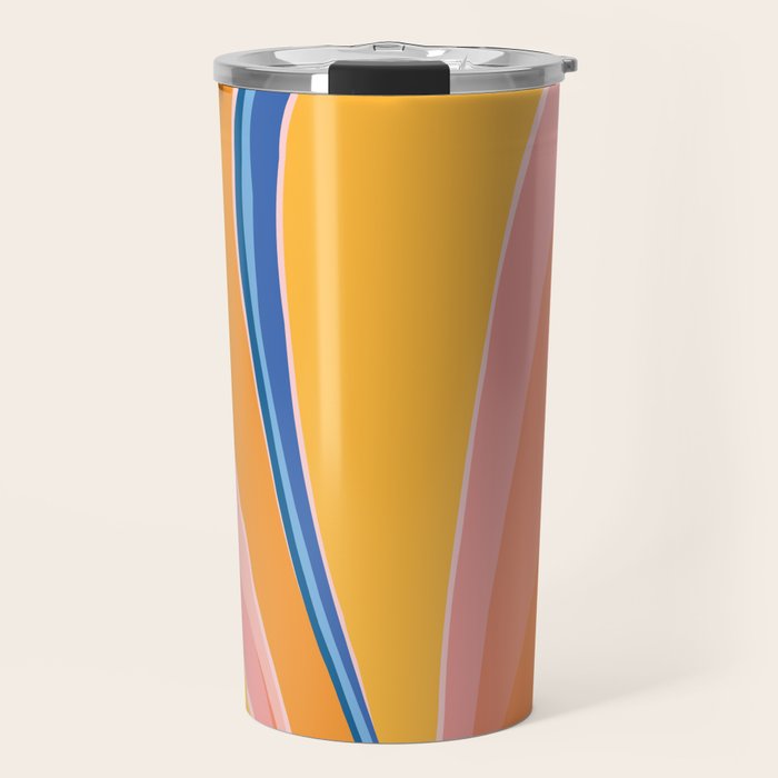 Bloom Abstract Floral Travel Mug Gallery Image 1