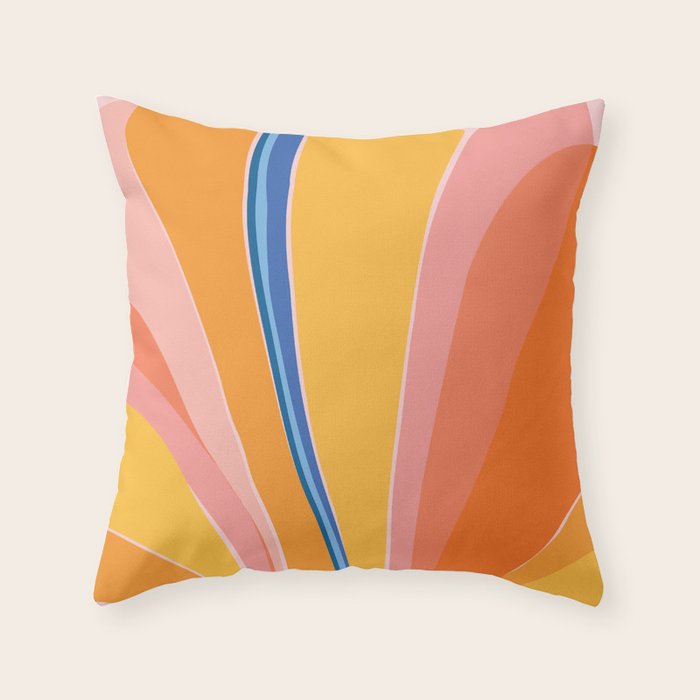 Bloom Abstract Floral Throw Pillow Gallery Image 6