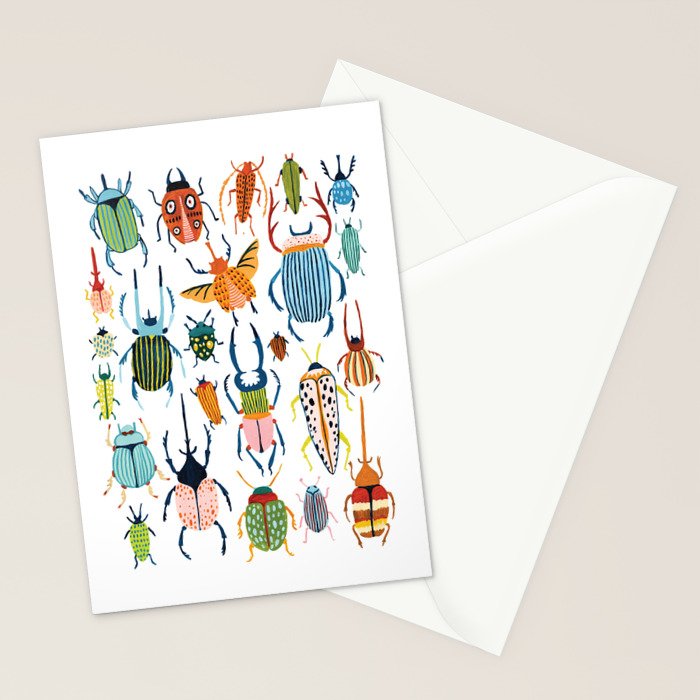 Woodland Beetles Stationery Card Gallery Image 2