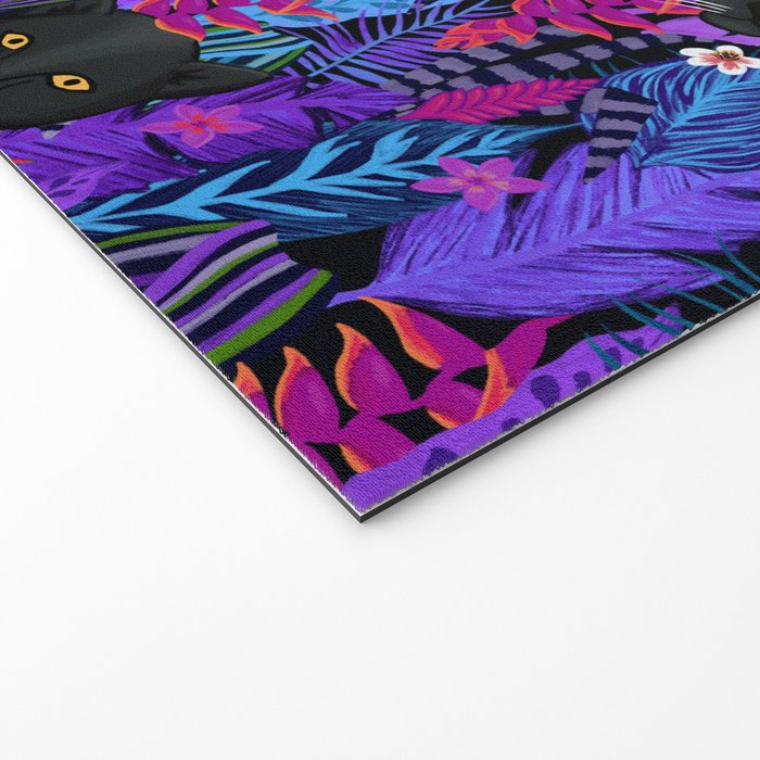 Black Panther Pattern #panther #blackpanther Welcome Mat Gallery Image 2