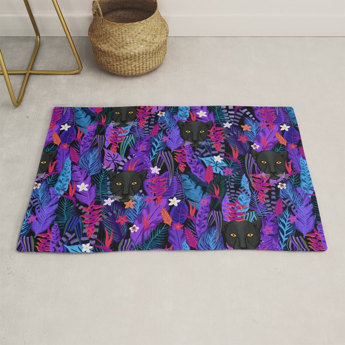 Black Panther Pattern #panther #blackpanther Rug Gallery Image 1