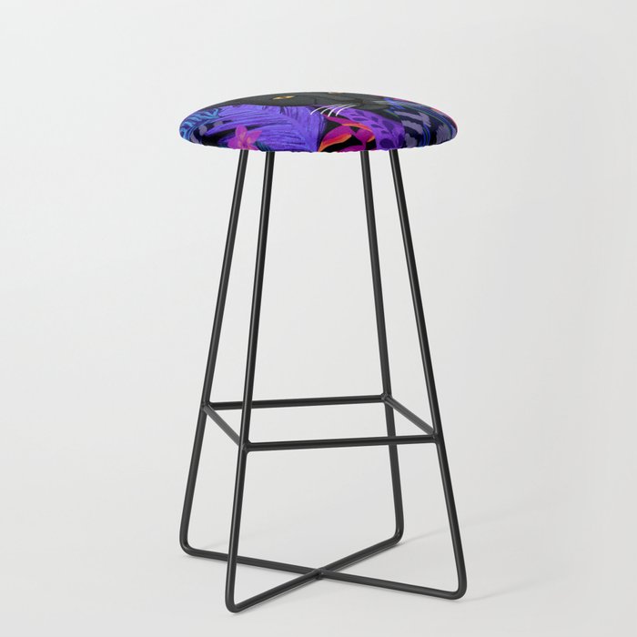 Black Panther Pattern #panther #blackpanther Stool Gallery Image 1