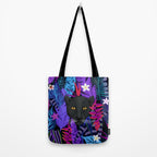 Black Panther Pattern #panther #blackpanther Tote Bag Gallery Image 2